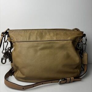 Coach Zoe Tan Leather Hobo Satchel Crossbody Bag F14706 Leather Y2k